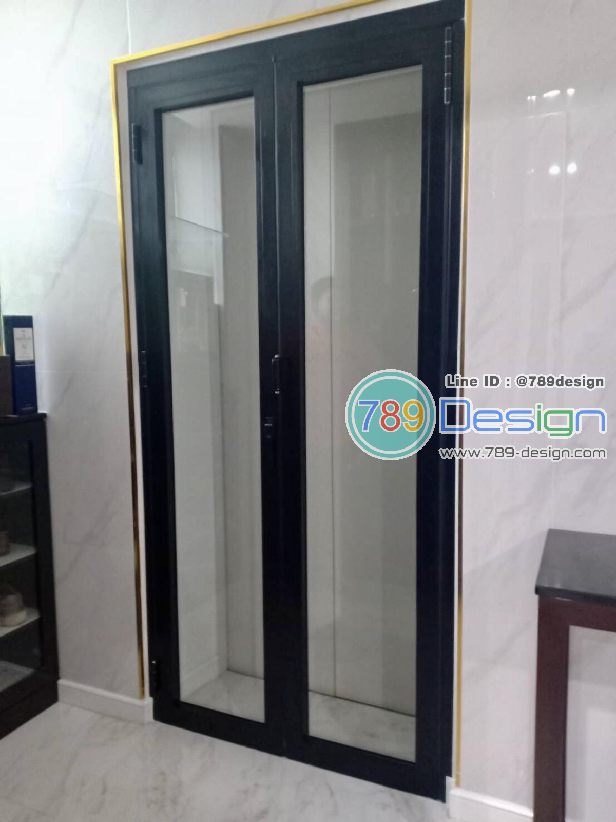 บานเฟี้ยมรางบน ไม่มีรางล่าง บานเฟี้ยมรางบน ไม่มีรางล่าง