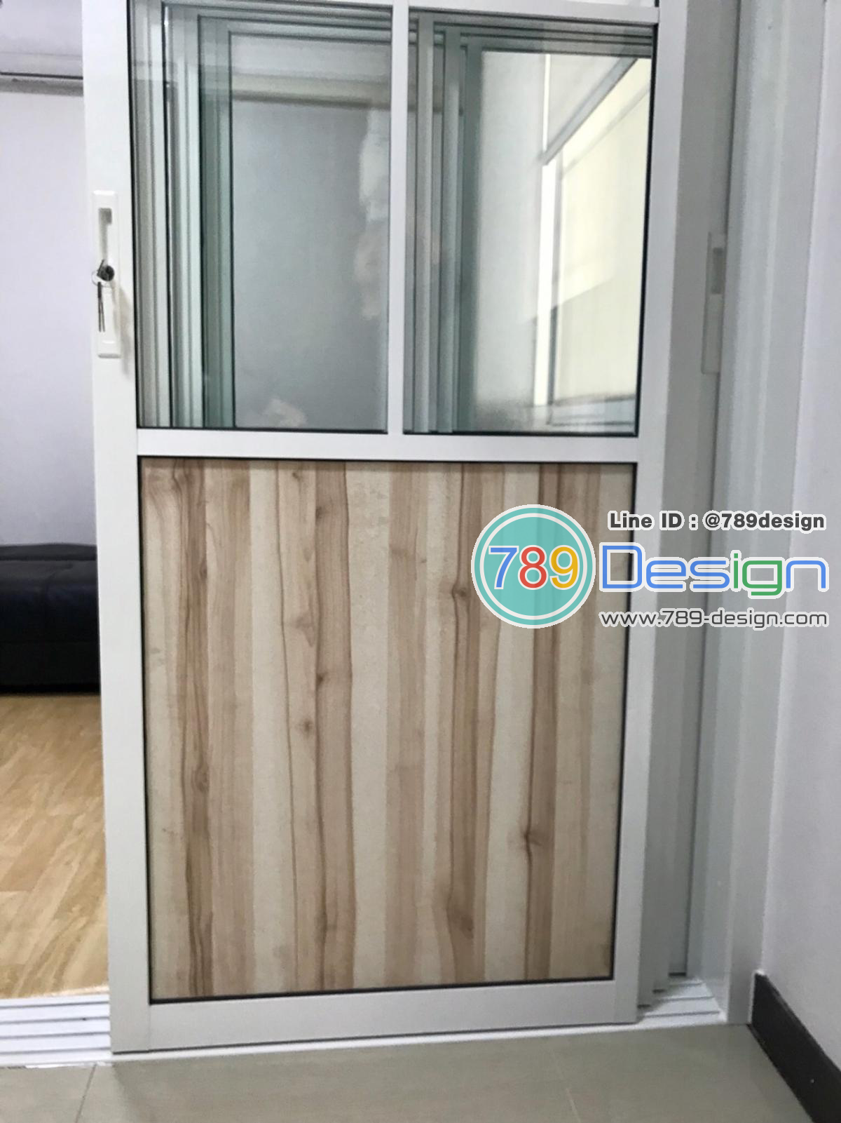 บานเลื่อนซ้อน4บานอิสระเสริมเส้นคาดกรุด้วยแผ่นไม้ บานเลื่อนซ้อน4บานอิสระเสริมเส้นคาดกรุด้วยแผ่นไม้