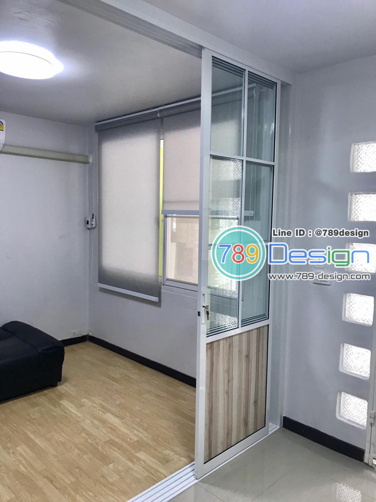 บานเลื่อนซ้อน4บานอิสระเสริมเส้นคาดกรุด้วยแผ่นไม้ บานเลื่อนซ้อน4บานอิสระเสริมเส้นคาดกรุด้วยแผ่นไม้