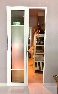 บานPC DOOR 2บาน กระจกฝ้า+กระจกใส่
